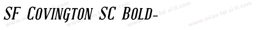 SF Covington SC Bold字体转换